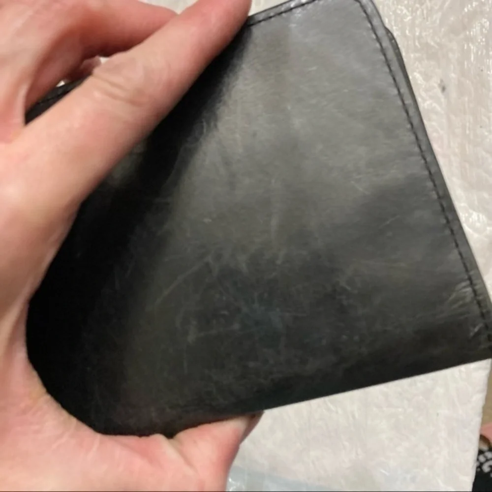 Coach vintage black leather slim wallet - Picture 6 of 11